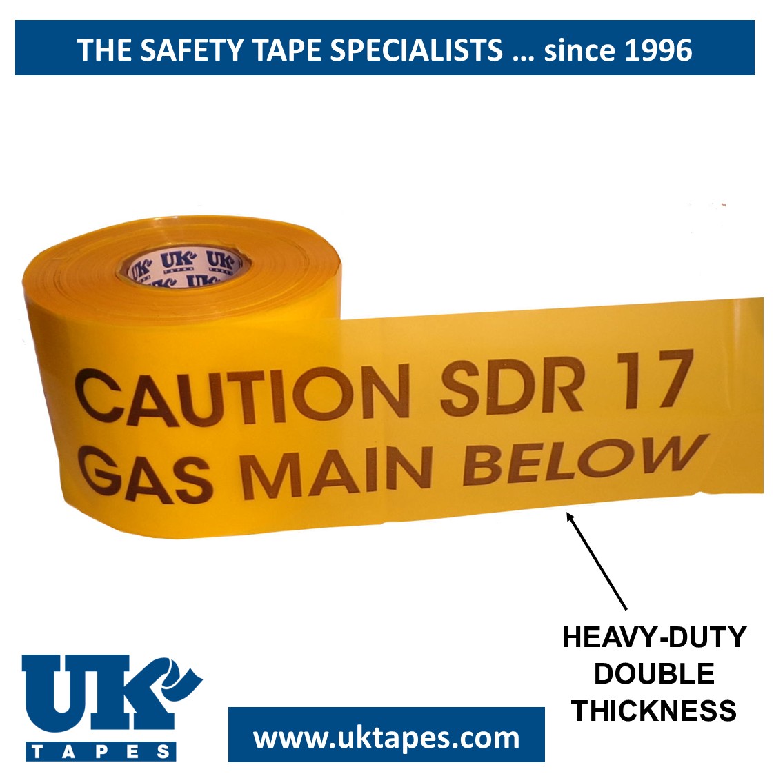 SDR17 GAS MAIN warning tape