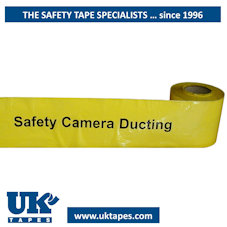 TRENCHTAPE&trade; warning tape: SAFETY CAMERA DUCTING