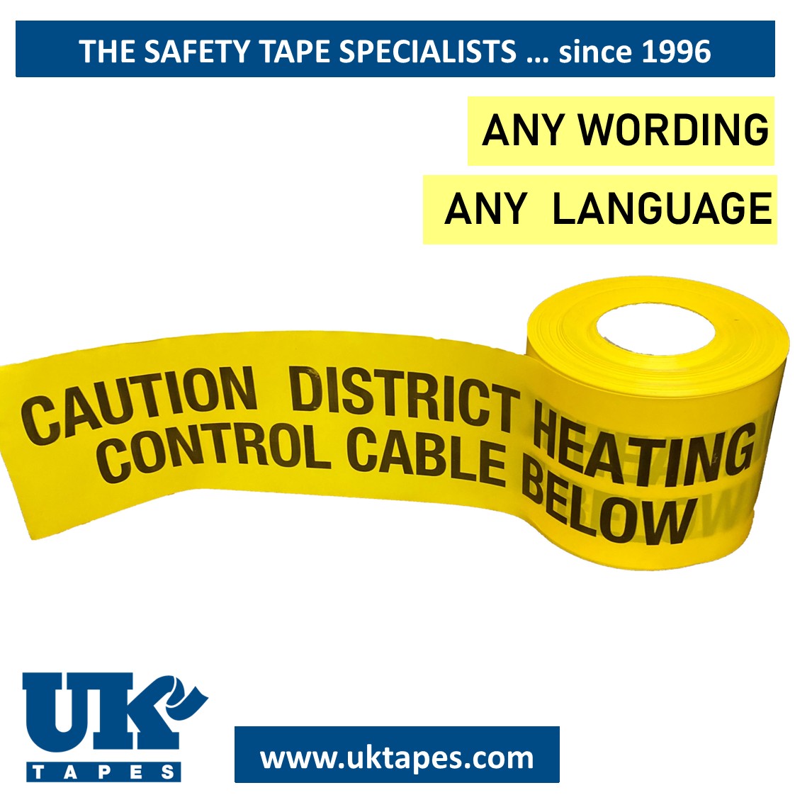 CUSTOM PRINTED TRENCHTAPE&trade; warning tape