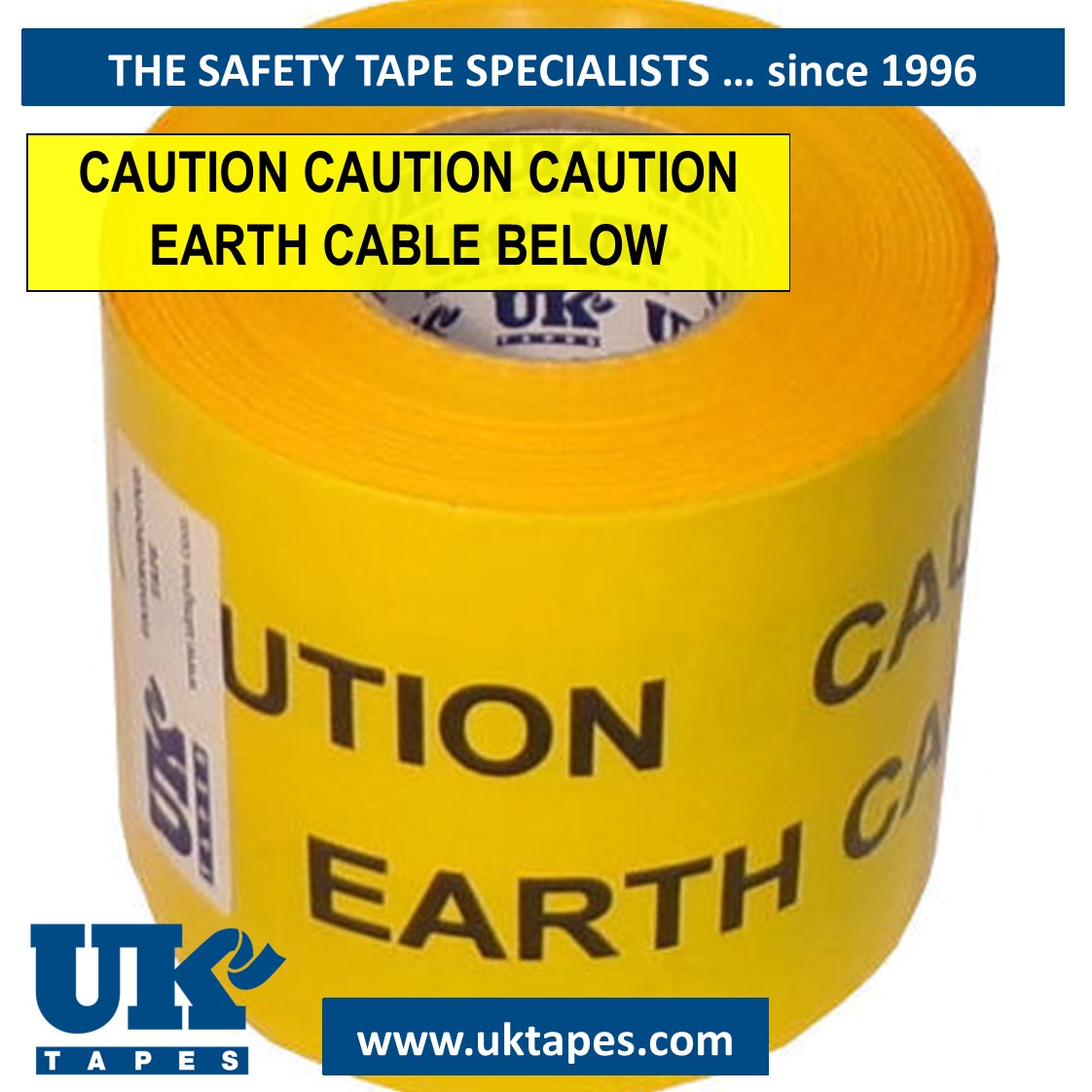 TRENCHTAPE&trade; warning tape: EARTH CABLE