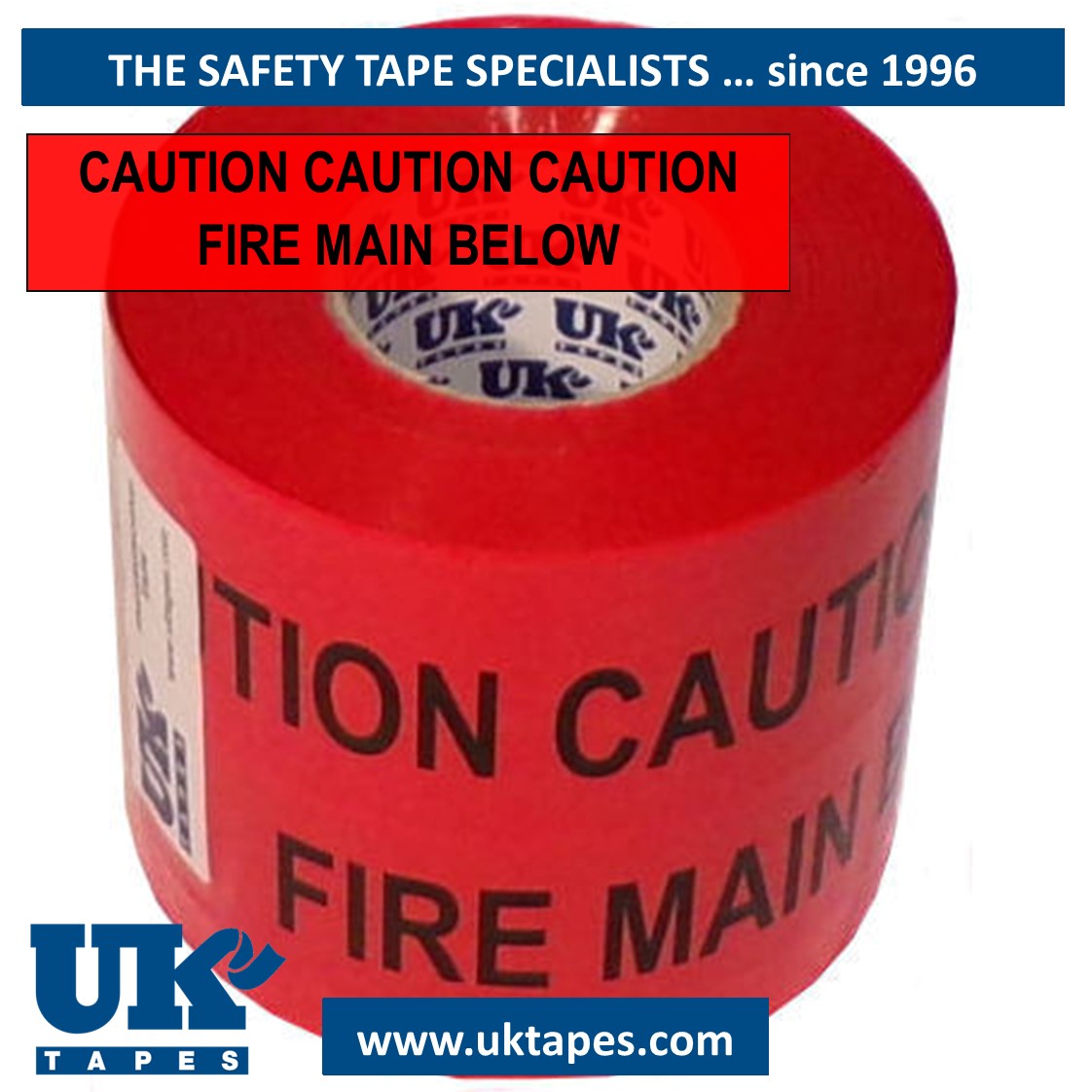 TRENCHTAPE&trade; warning tape: FIRE MAIN