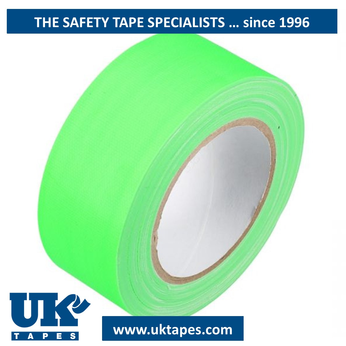 Hi-viz cloth tape (green)