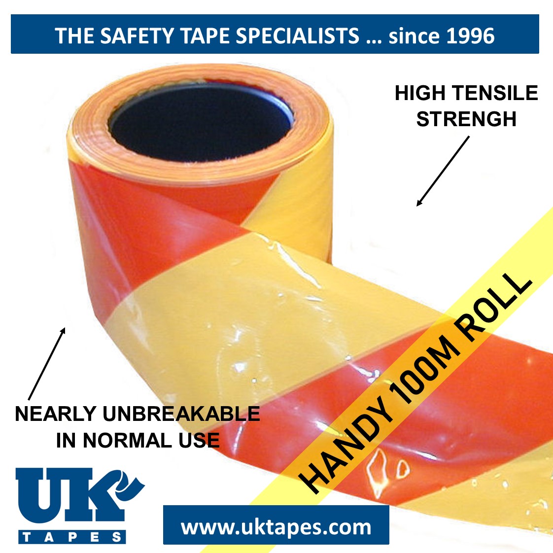 SUPER barrier tape : red & yellow (100M)