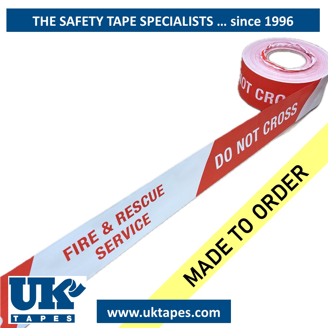 FIRE & RESCUE SERVICE DO NOT CROSS barrier tape