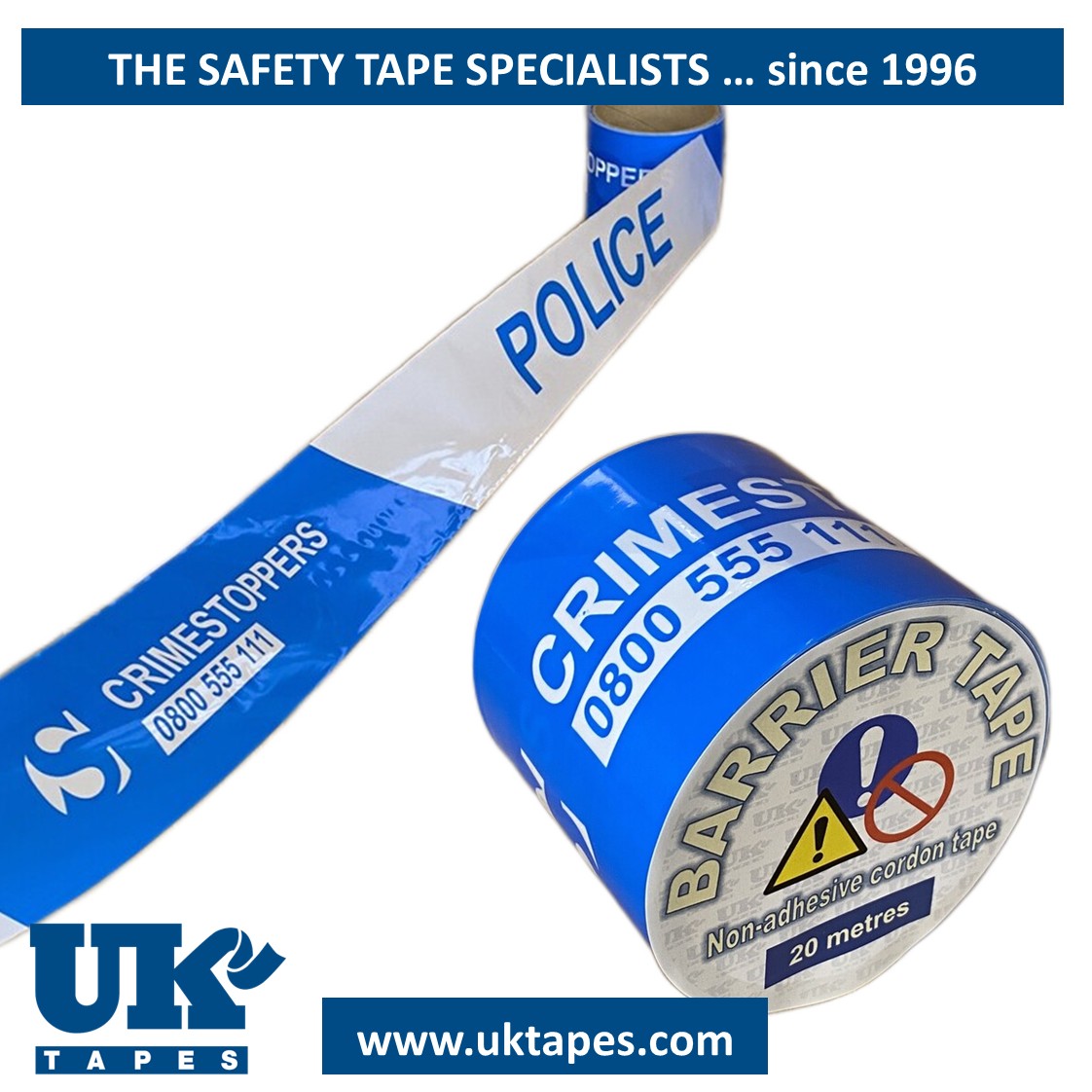 POLICE CRIMESTOPPERS barrier tape (20M)