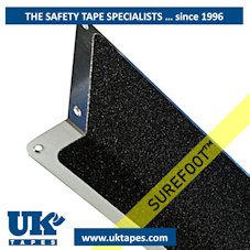 SUREFOOT Anti-slip L-shape metal plate cleats: black