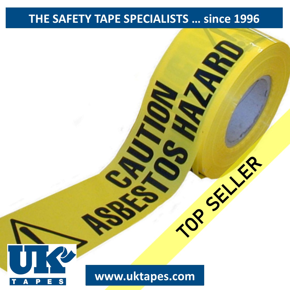 CAUTION ASBESTOS HAZARD barrier tape (200M)