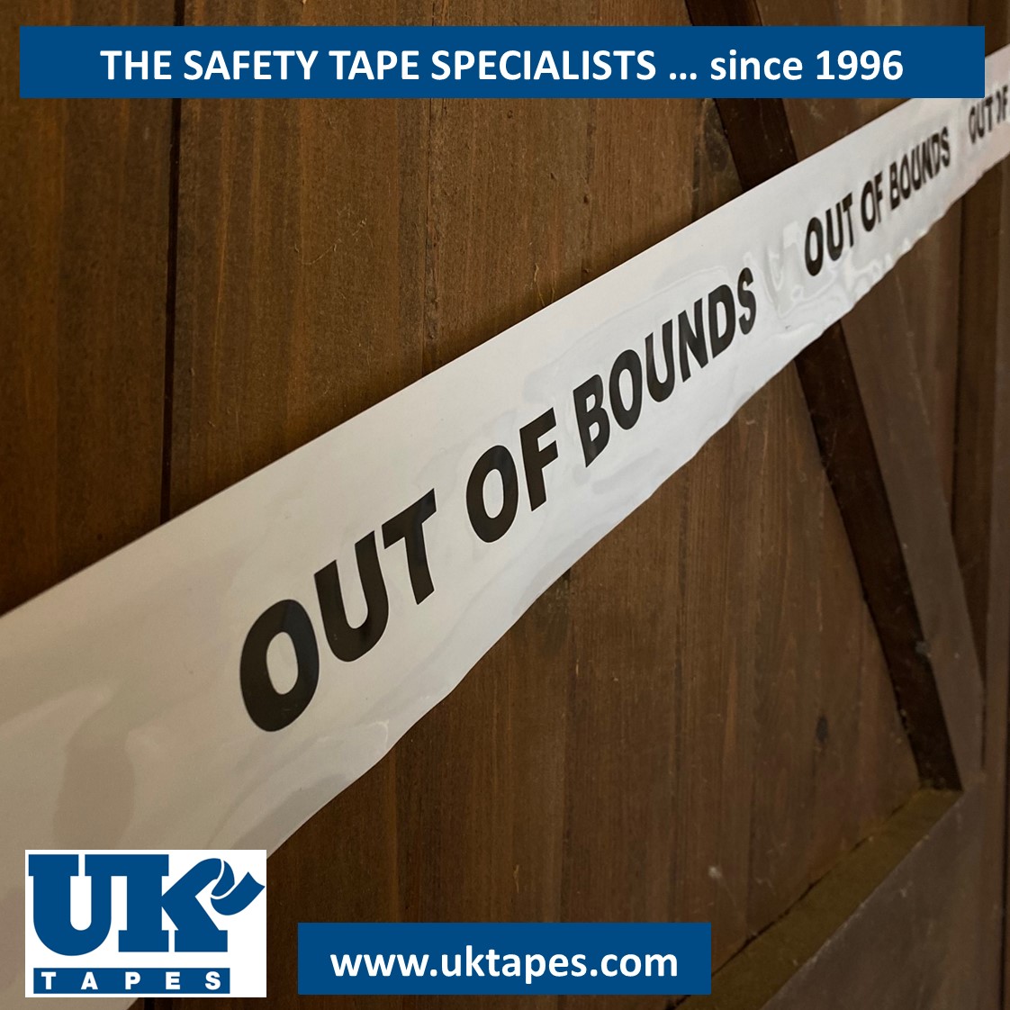 OUT OF BOUNDS barrier tape (200M)