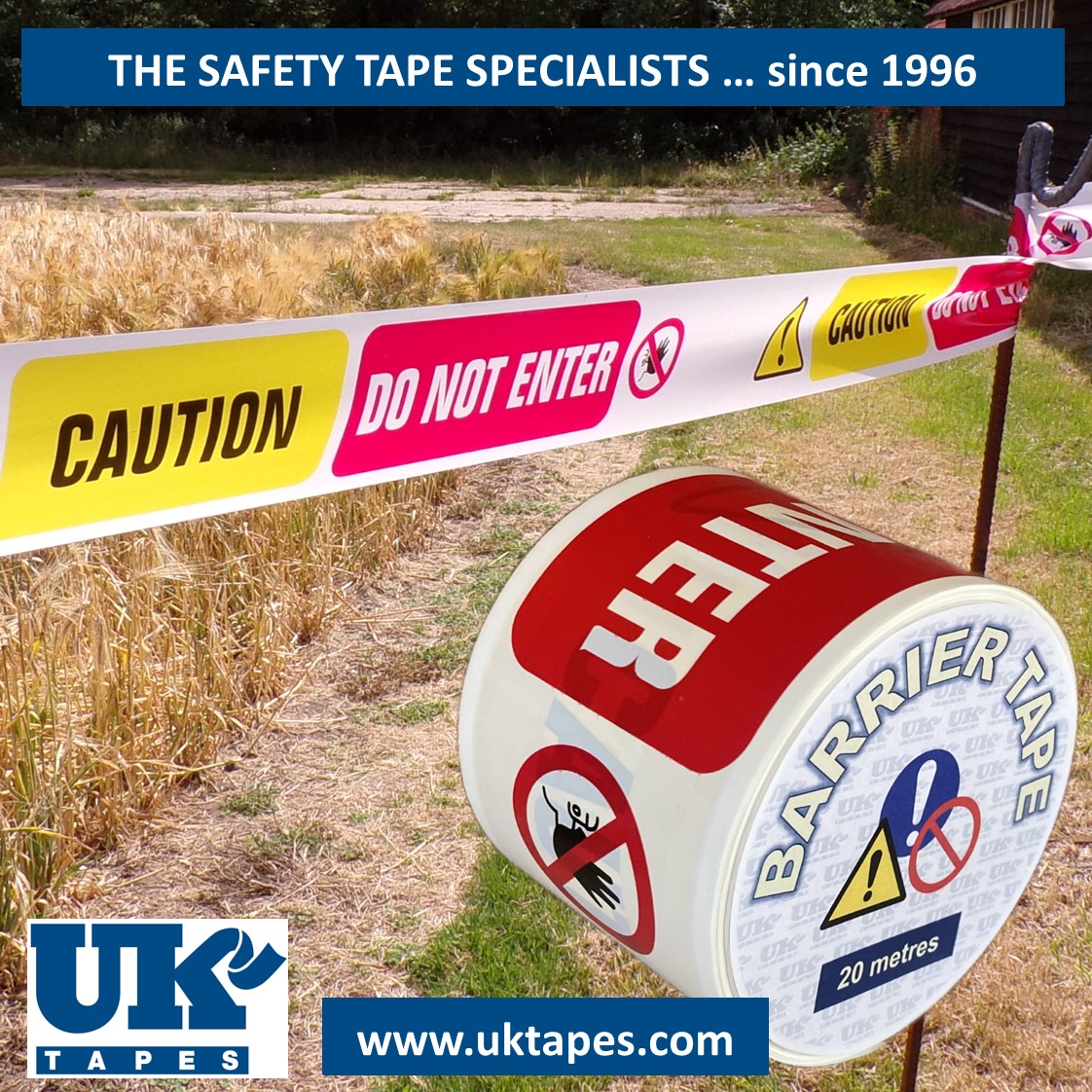 CAUTION DO NOT ENTER barrier tape (20M)