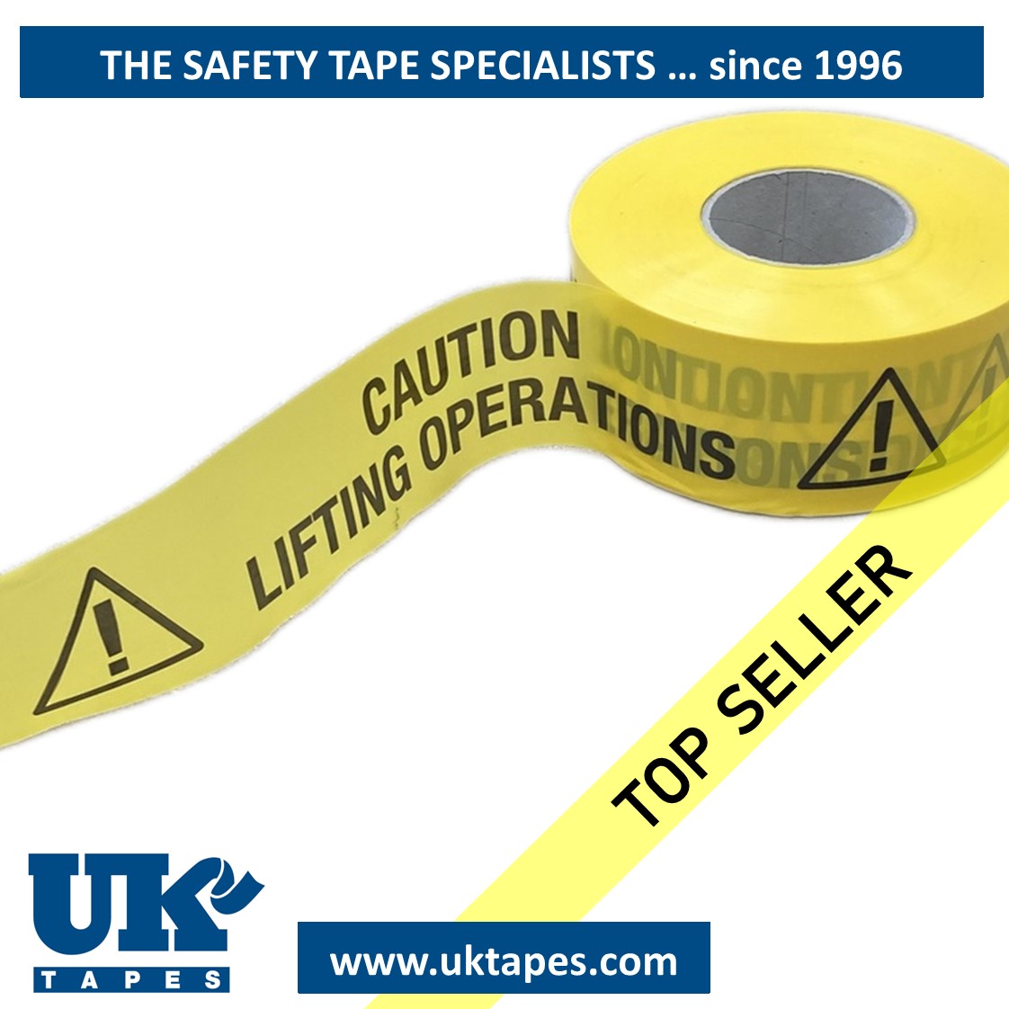 CAUTION LIFTING OPERATIONS barrier tape (200M)
