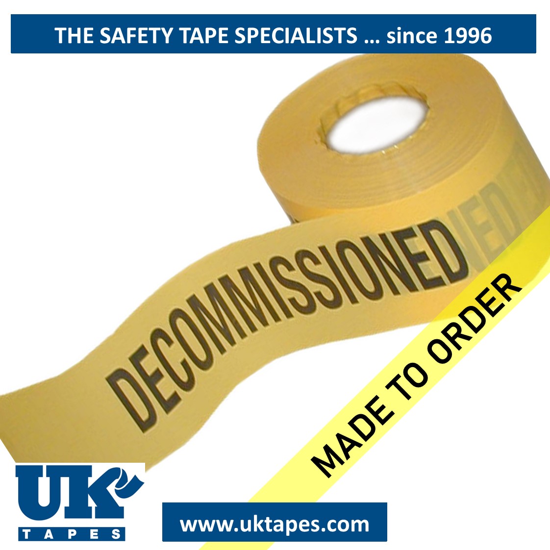 DECOMMISSIONED barrier tape (200M)