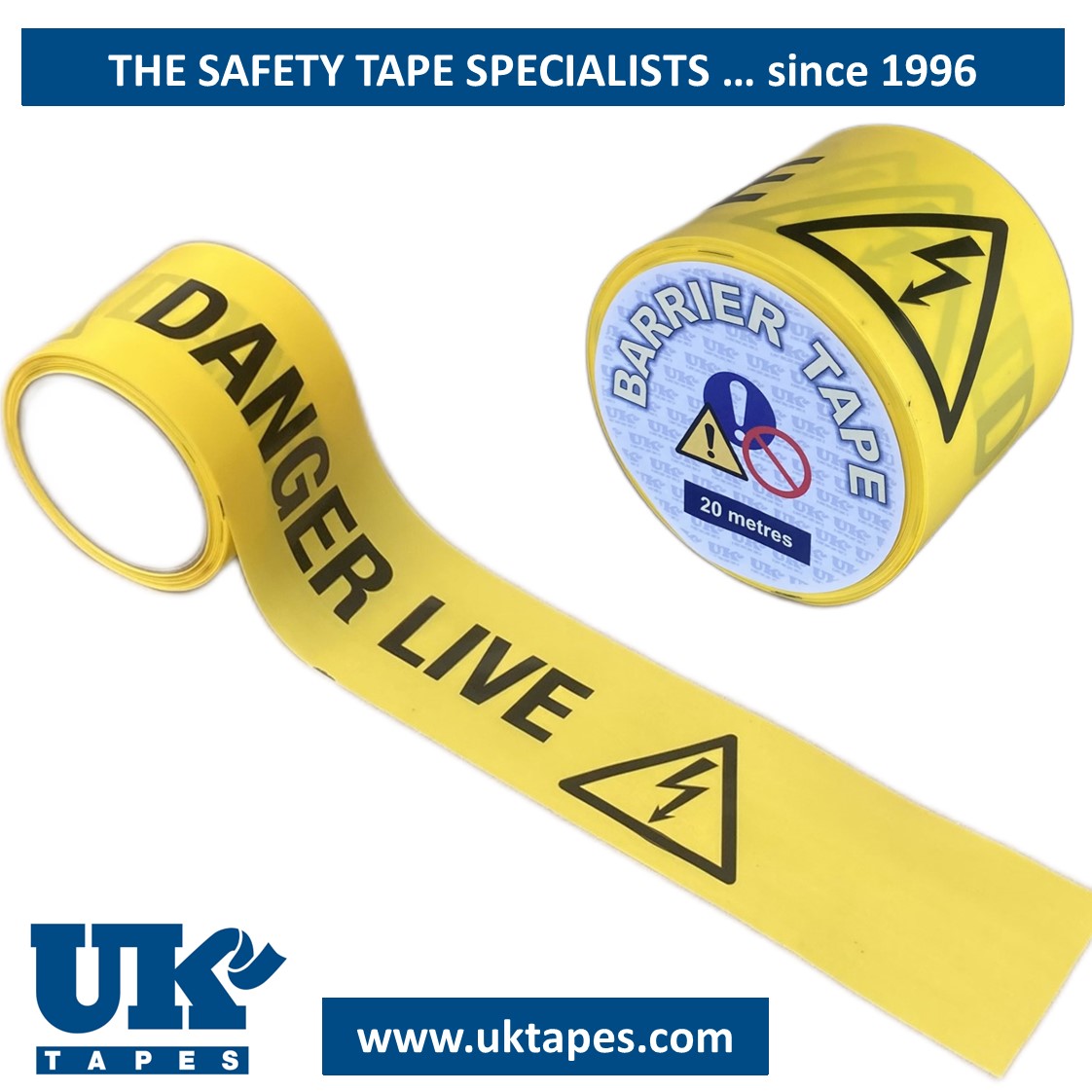 DANGER LIVE barrier tape (20M)