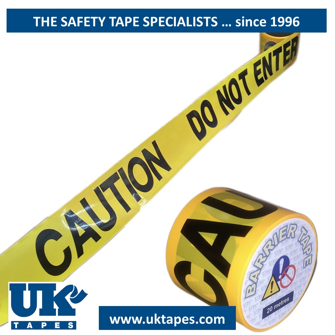 CAUTION DO NOT ENTER barrier tape (20M)