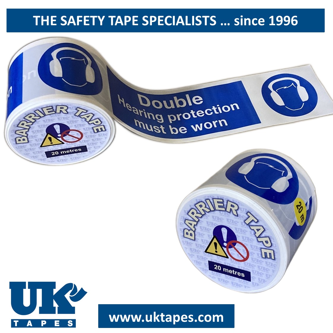 DOUBLE HEARING barrier tape (20M)