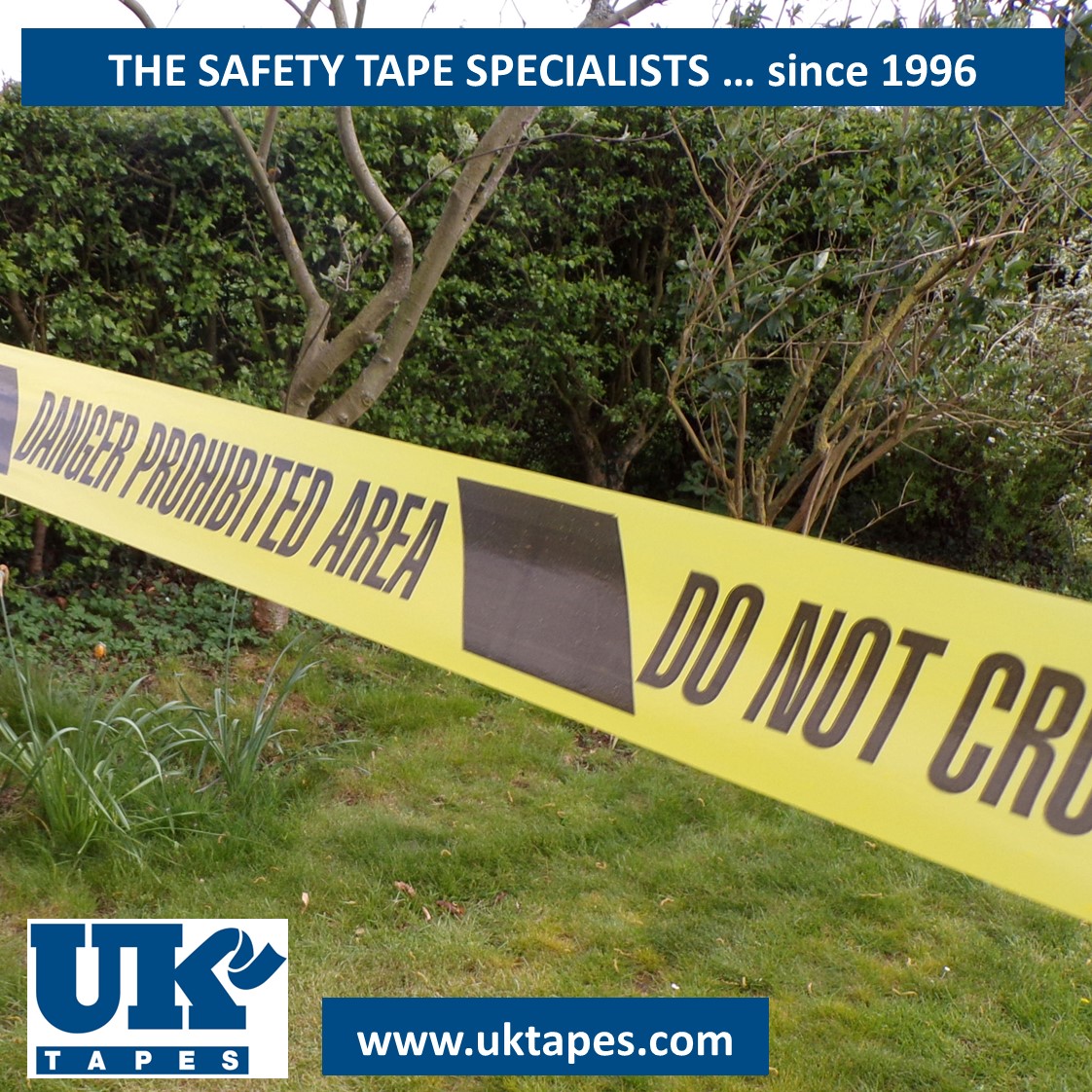 DANGER PROHIBITED AREA DO NOT CROSS barrier tape (200M)