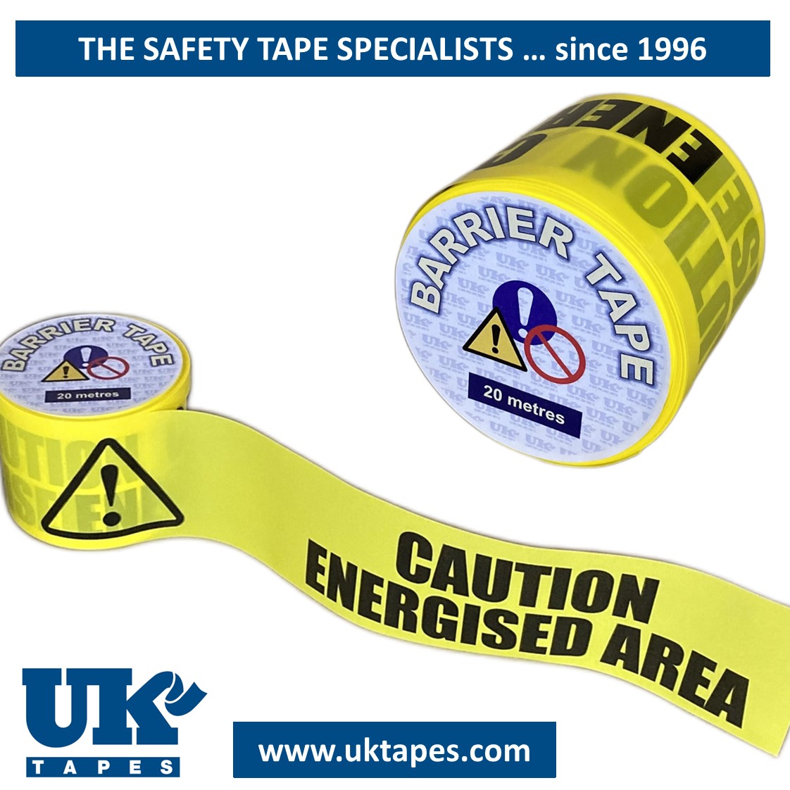 ENERGISED AREA barrier tape (20M)