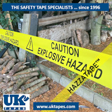 EXPLOSIVE HAZARD barrier tape (200M)