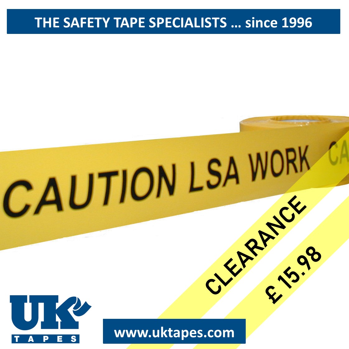 CAUTION LSA WORK barrier tape (200M)