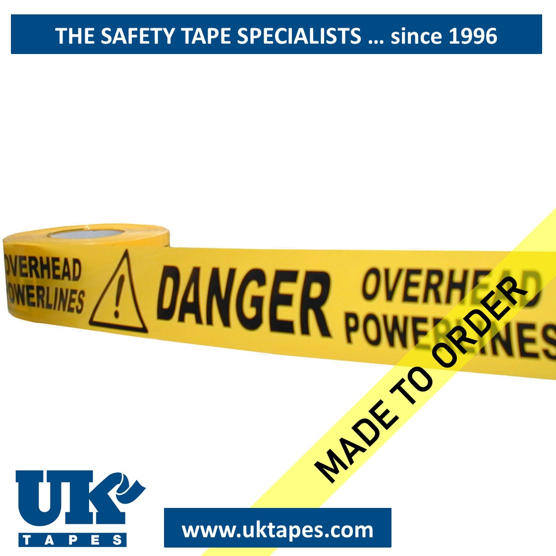 OVERHEAD POWERLINES barrier tape (200M)