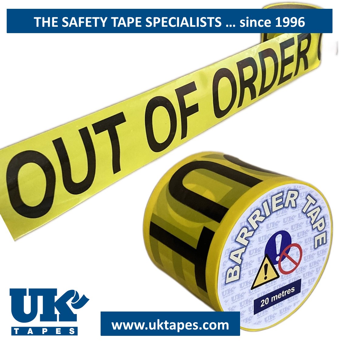 OUT OF ORDER barrier tape (20M)