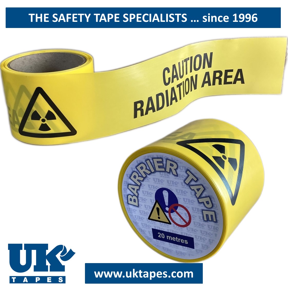 RADIATION AREA barrier tape (20M)