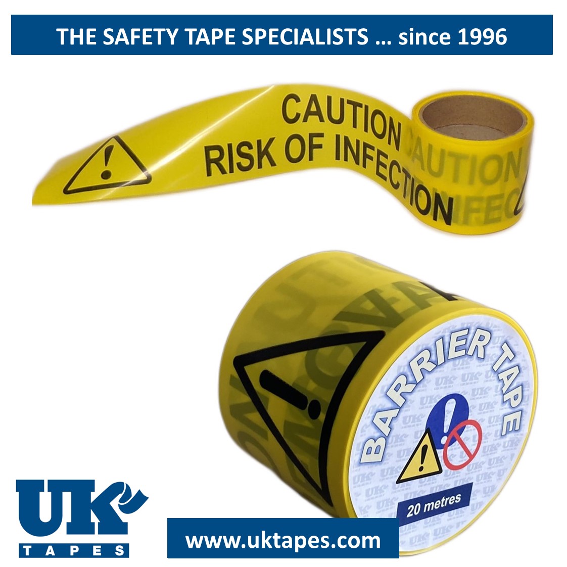 RISK OF INFECTION barrier tape (20M)