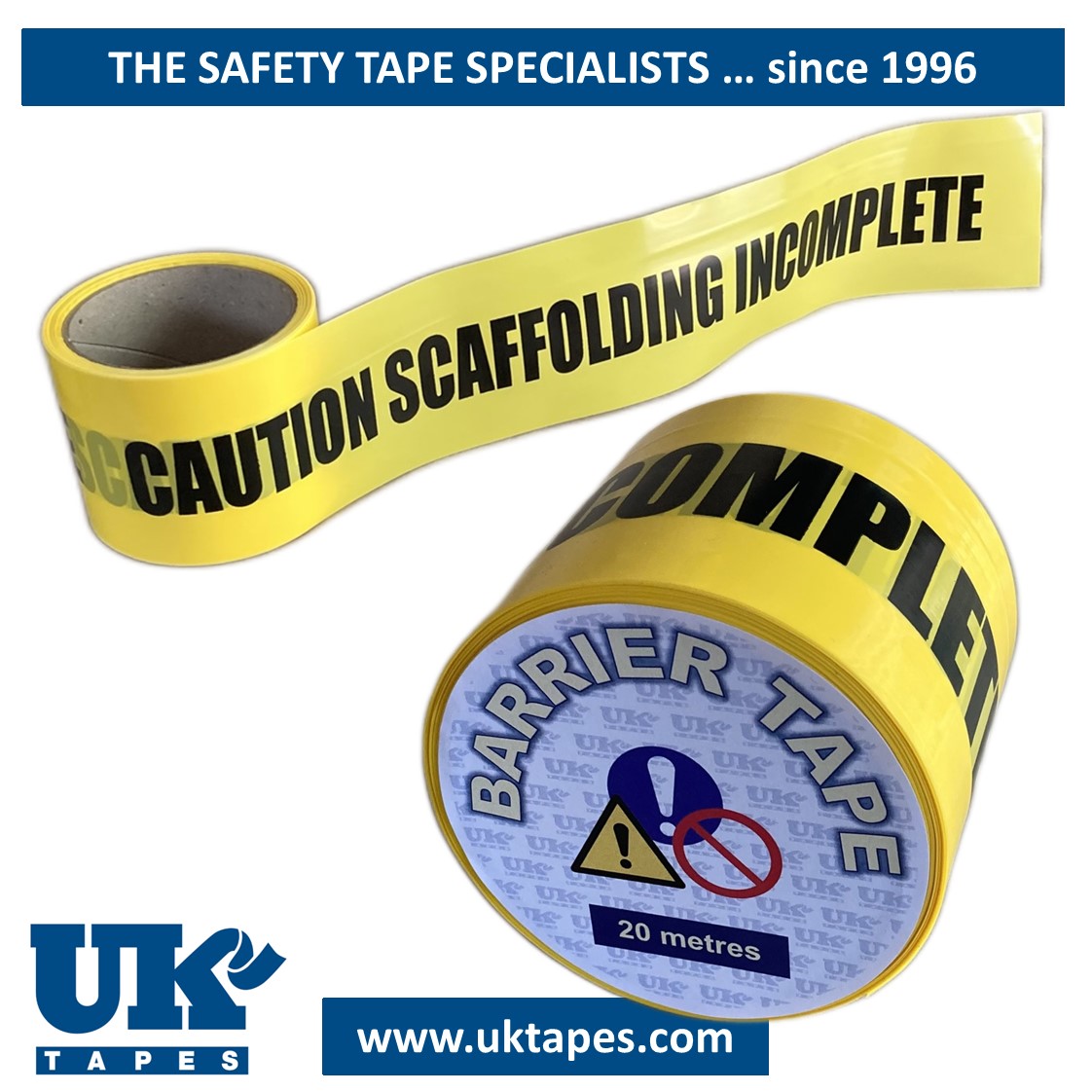 SCAFFOLD INCOMPLETE barrier tape (20M)