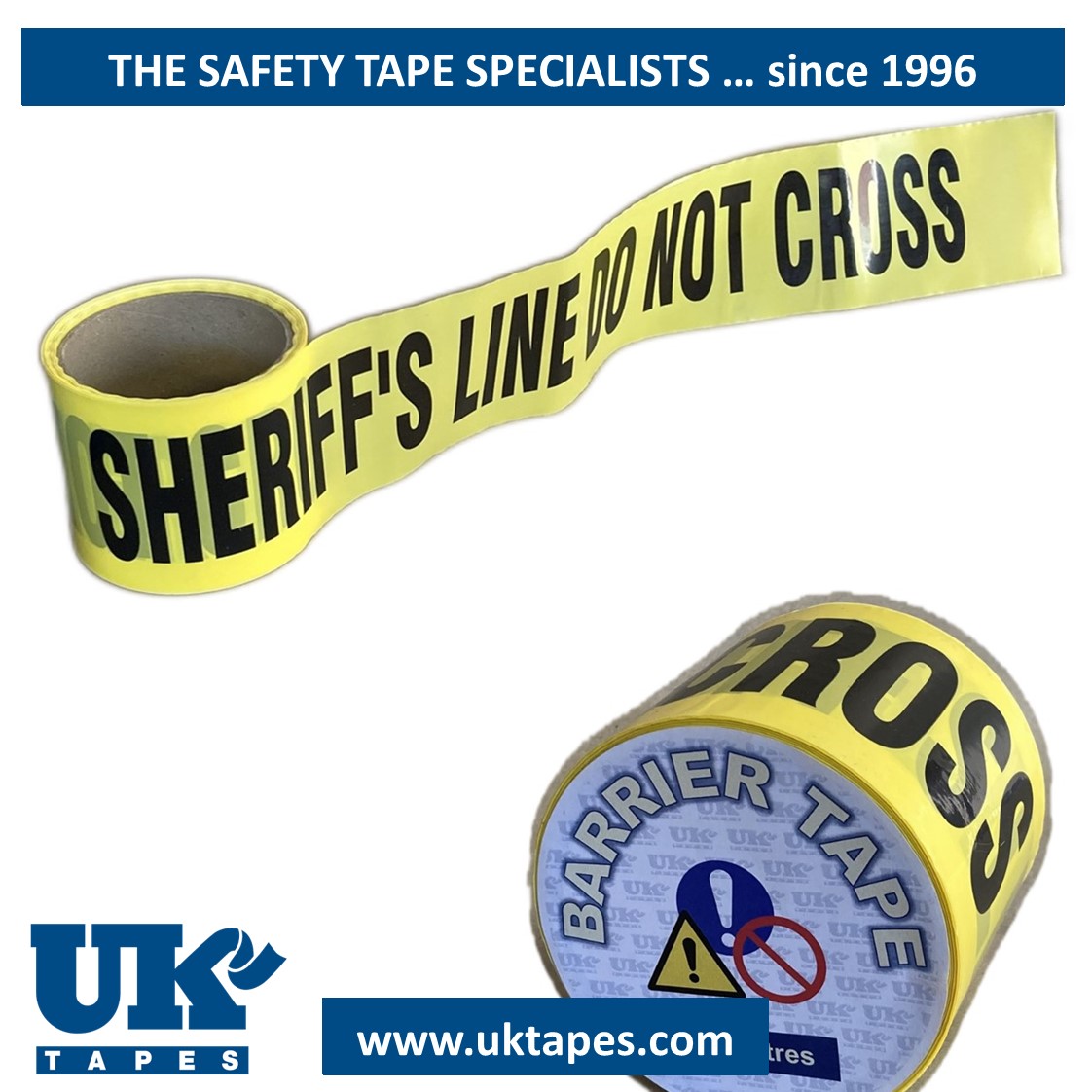 SHERIFF'S LINE DO NOT CROSS barrier tape (20M)