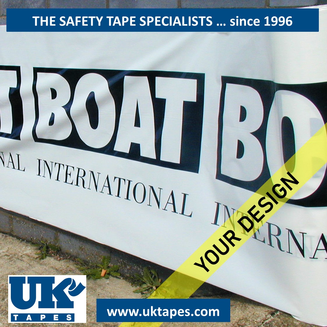 ROLLERBANNER&trade; custom printed banner tape