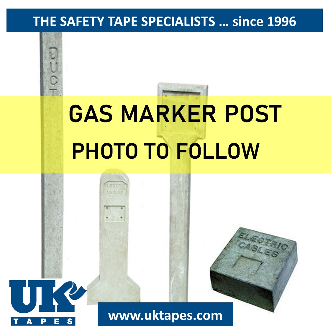 GAS concrete indicator post