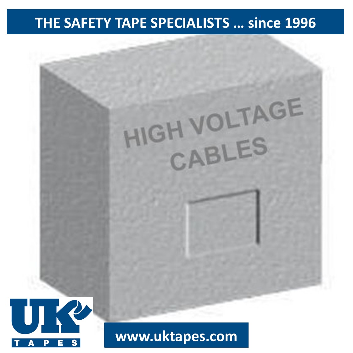 HIGH VOLTAGE concrete marker blocks