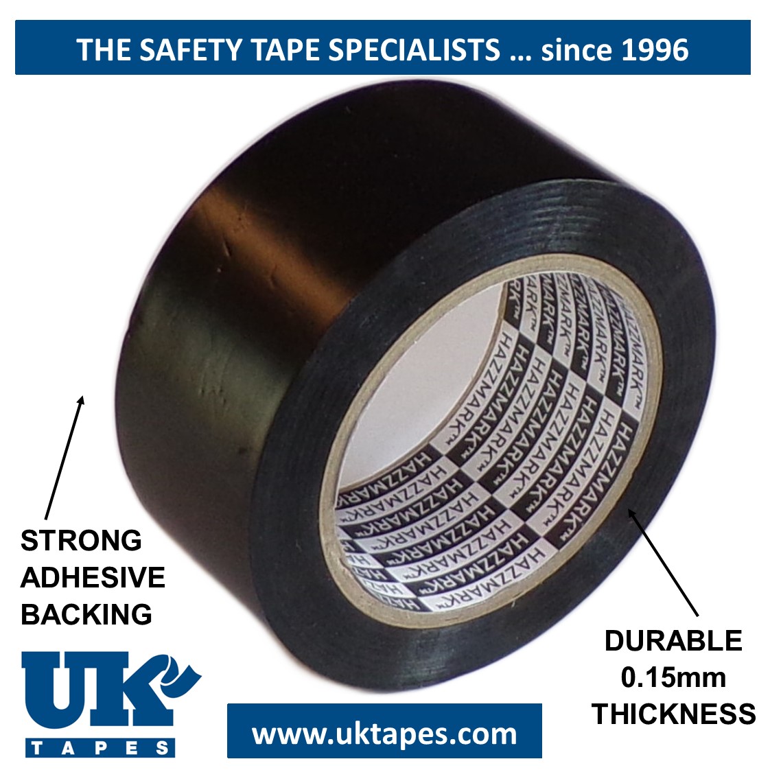 HAZZMARK&trade; tape: black