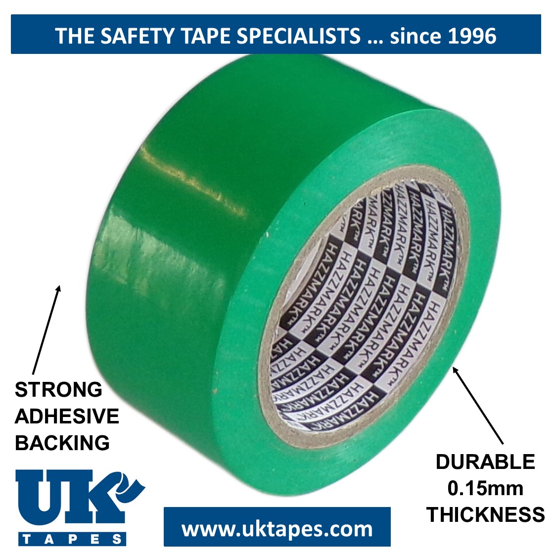 HAZZMARK&trade; marking tape: green
