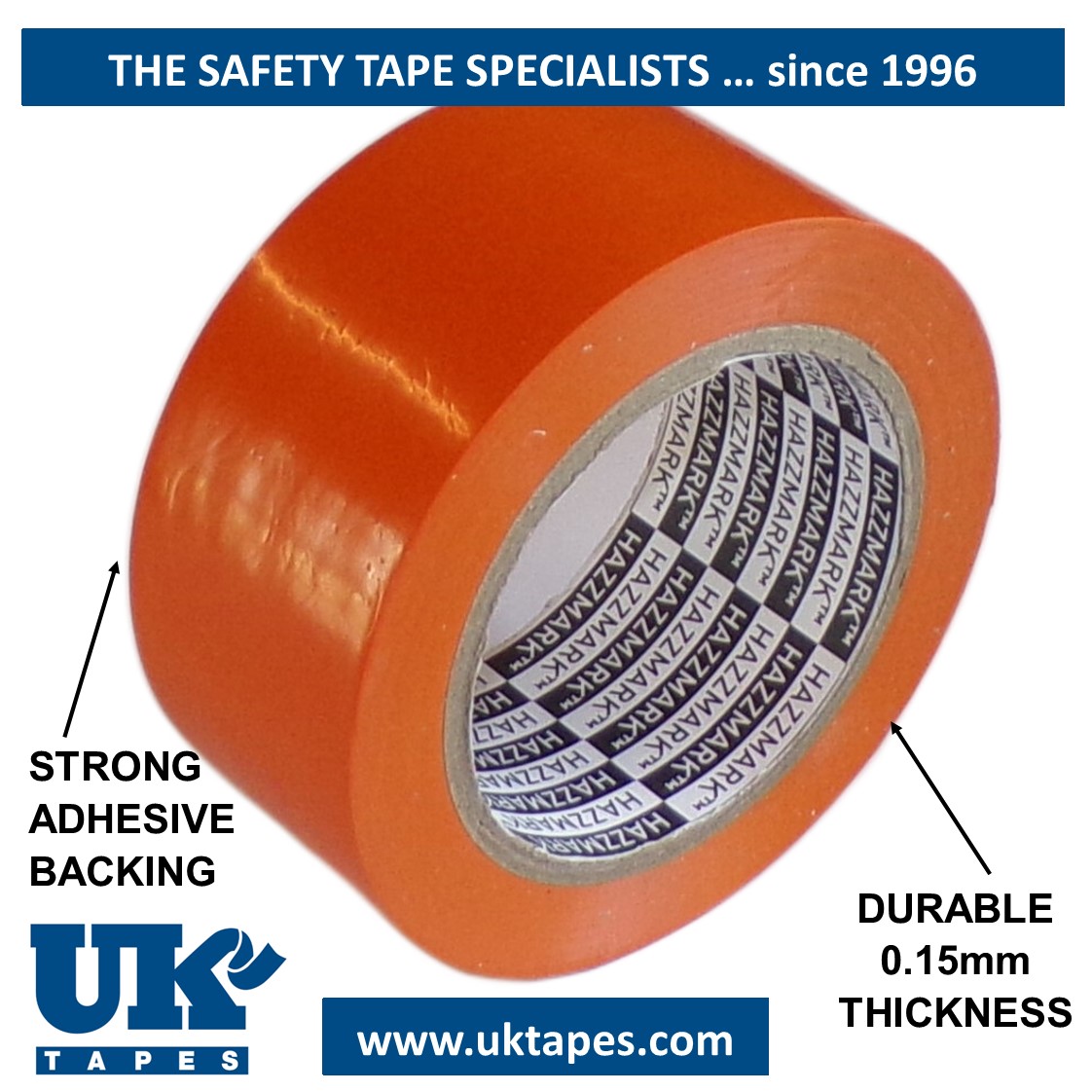 HAZZMARK&trade; marking tape: orange