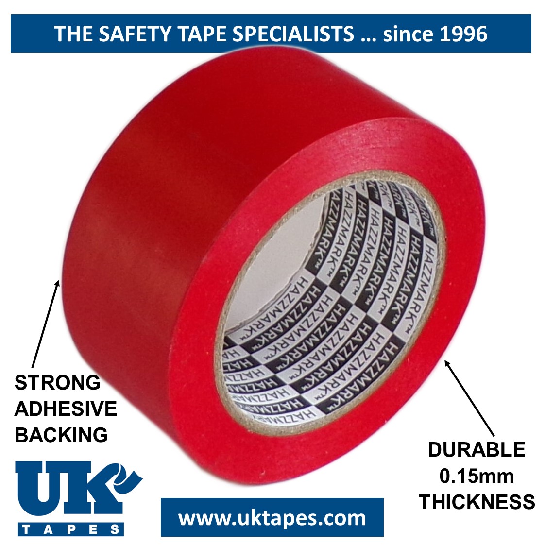 HAZZMARK&trade; marking tape: red