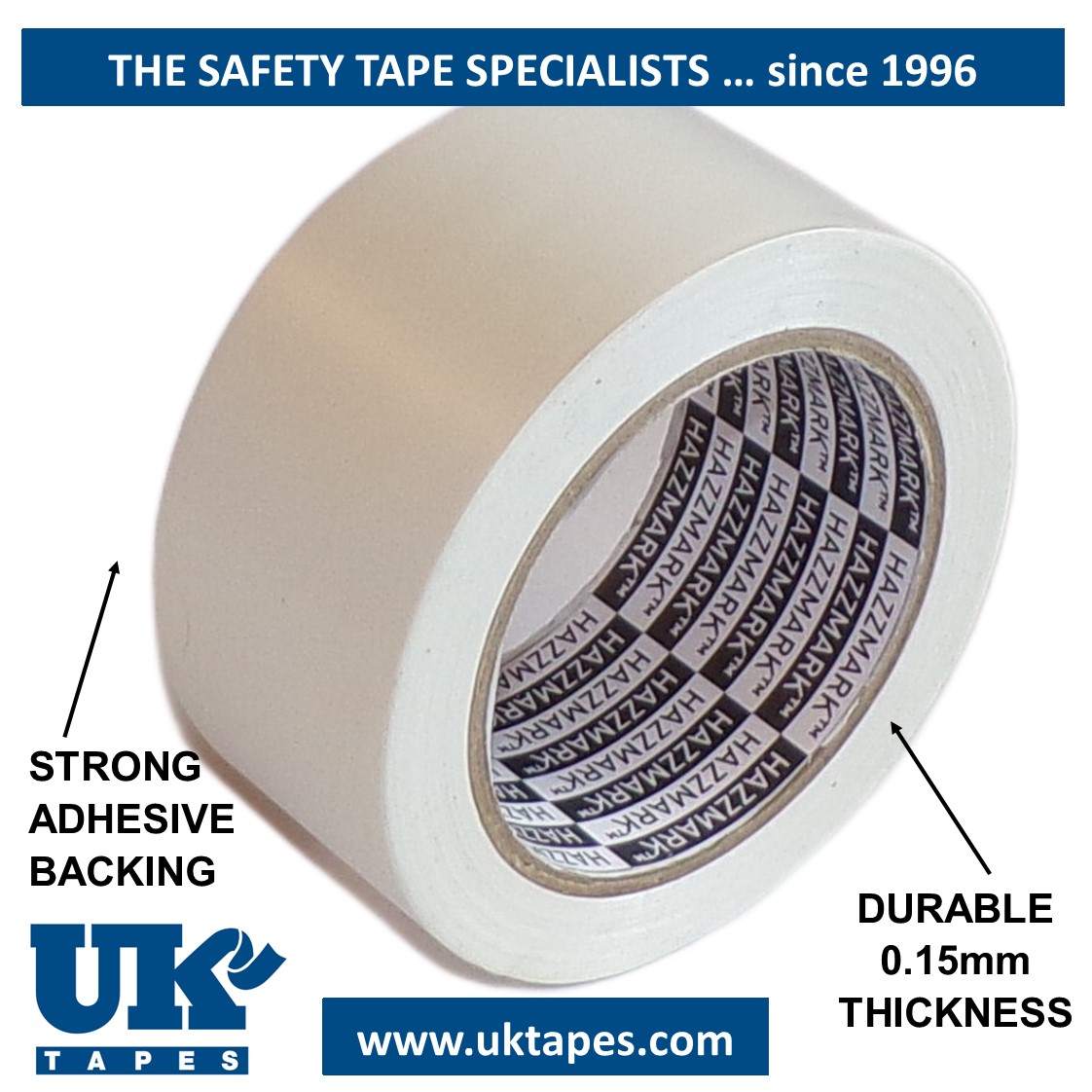 HAZZMARK&trade; marking tape: white