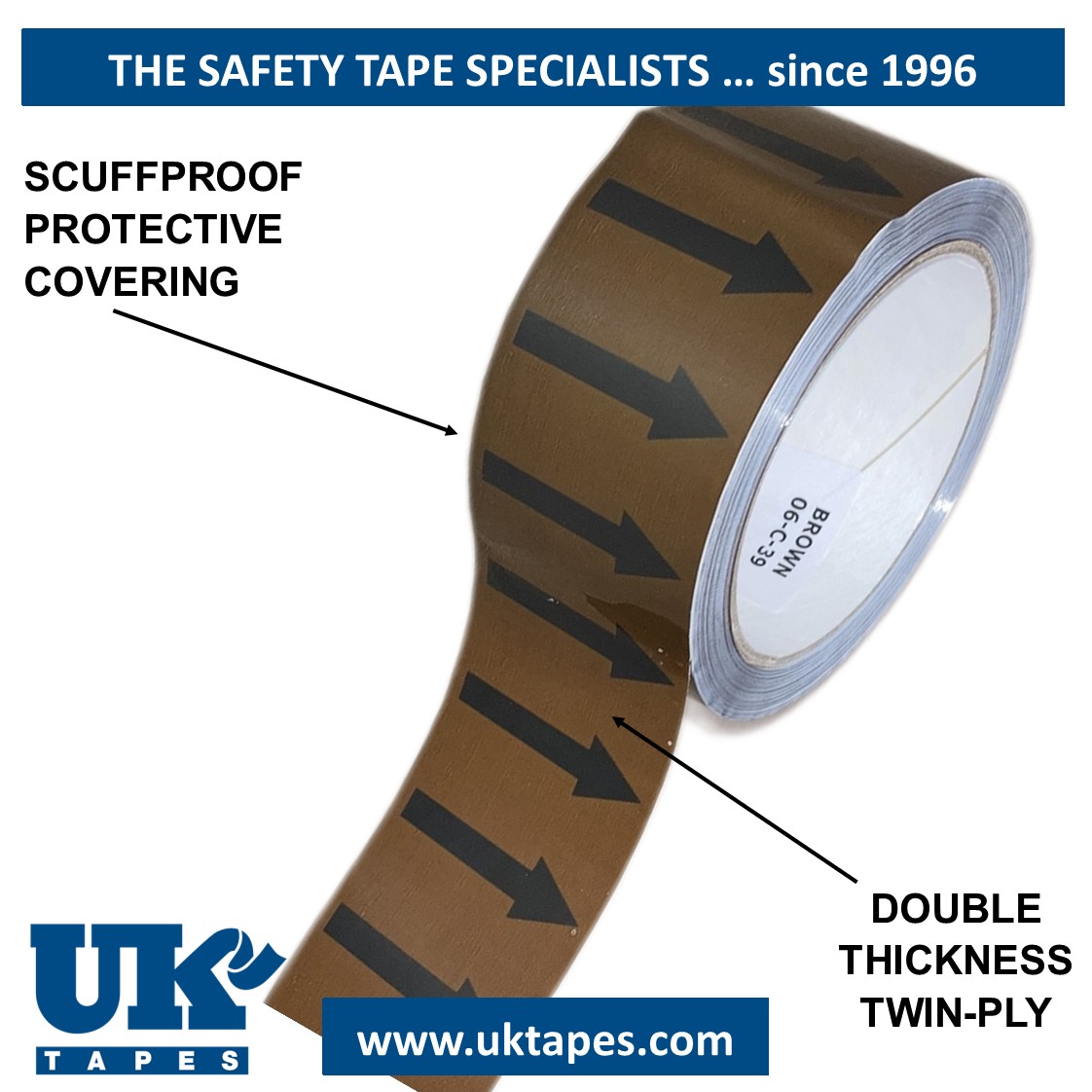 ARROW Marking Tape (brown)