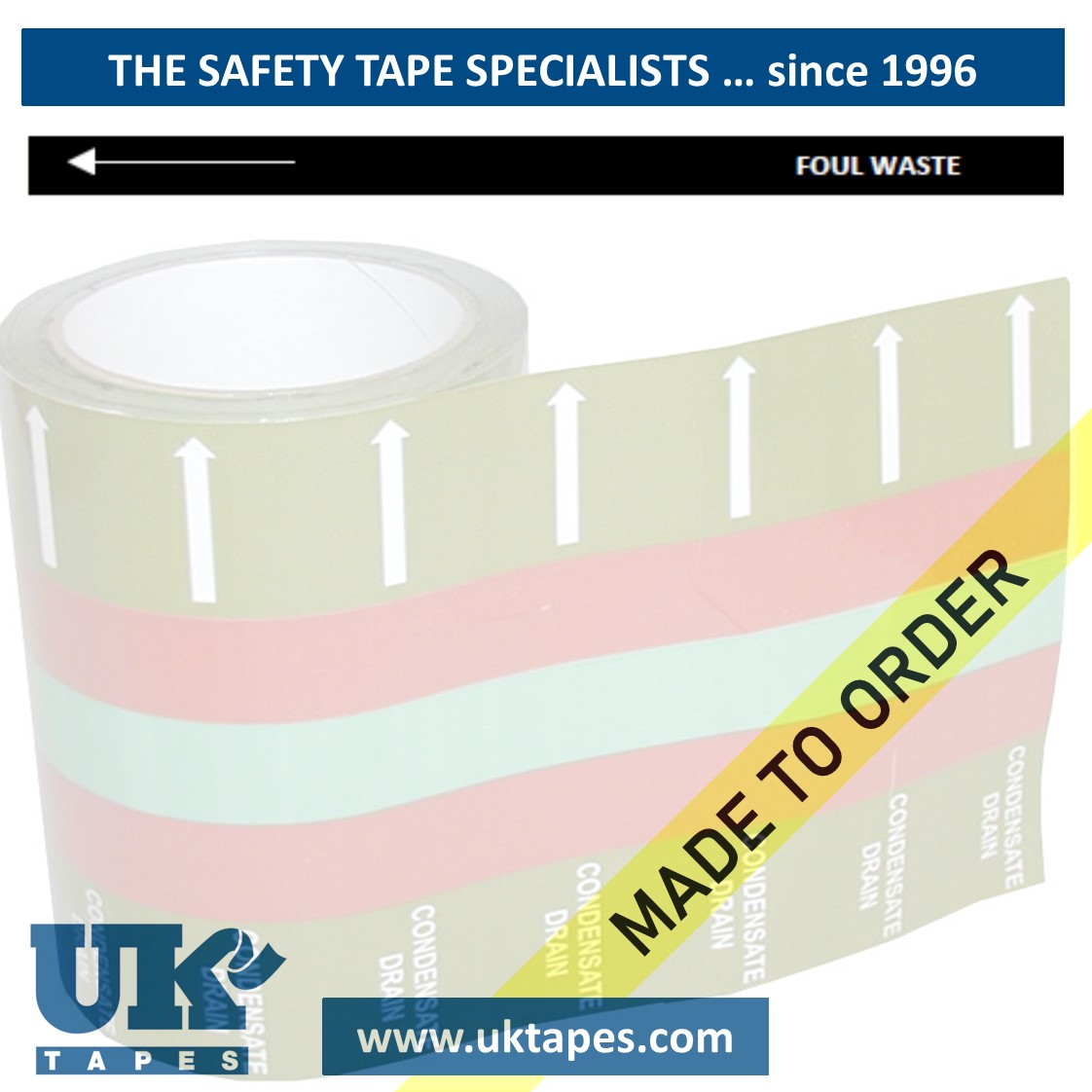FOUL WASTE self-adhesive pipe banding tape
