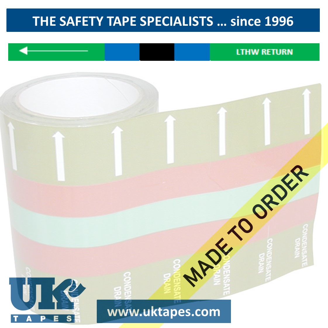 LTHW RETURN self-adhesive pipe banding tape