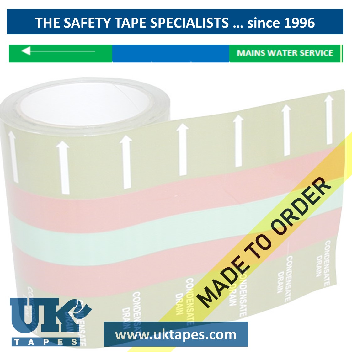 MAINS WATER SERVICE self-adhesive pipe banding tape