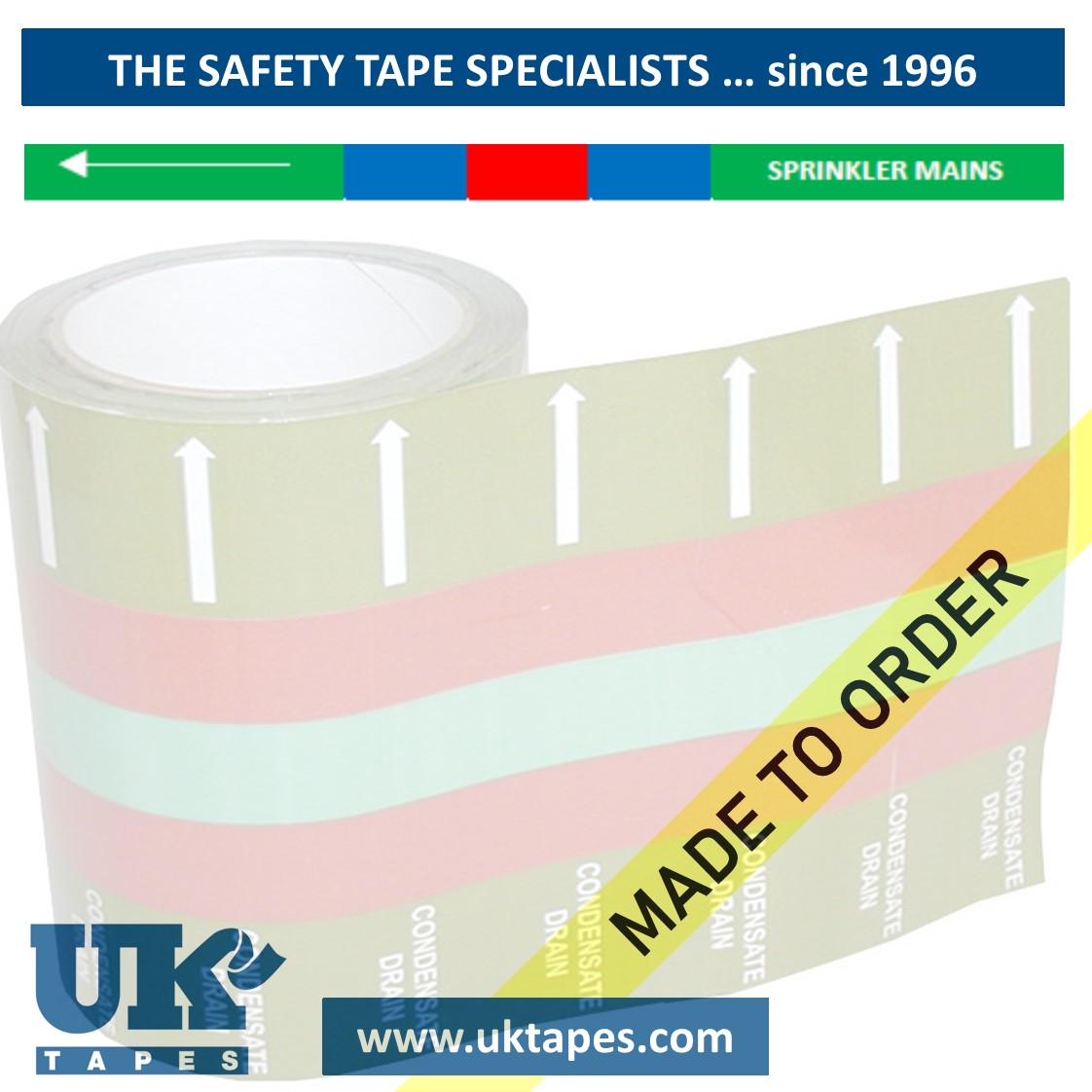 SPRINKLER MAINS self-adhesive pipe banding tape