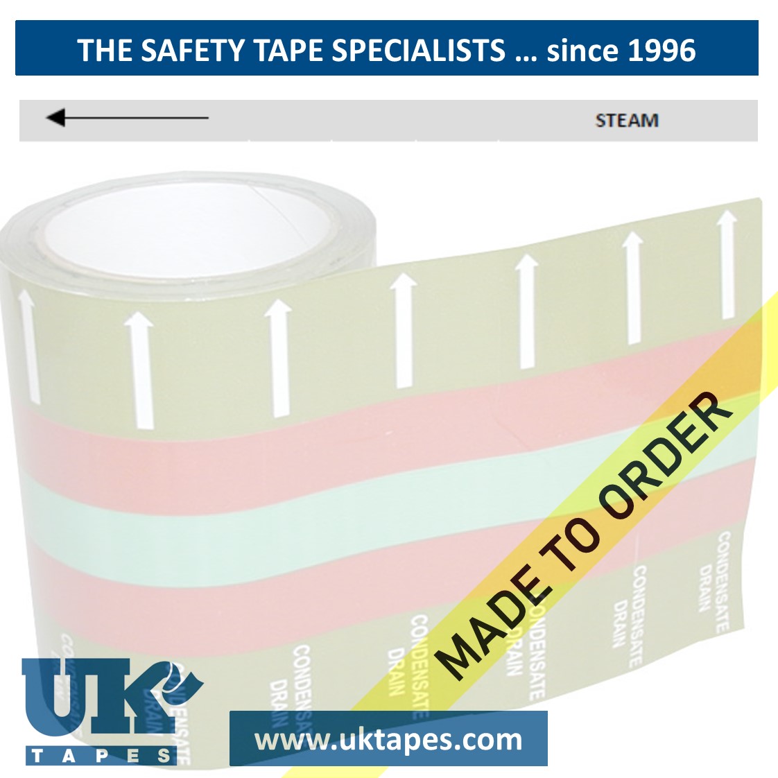 STEAM self-adhesive pipe banding tape