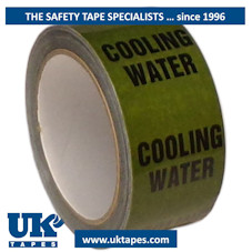 COOLING WATER Pipe Marking Tape