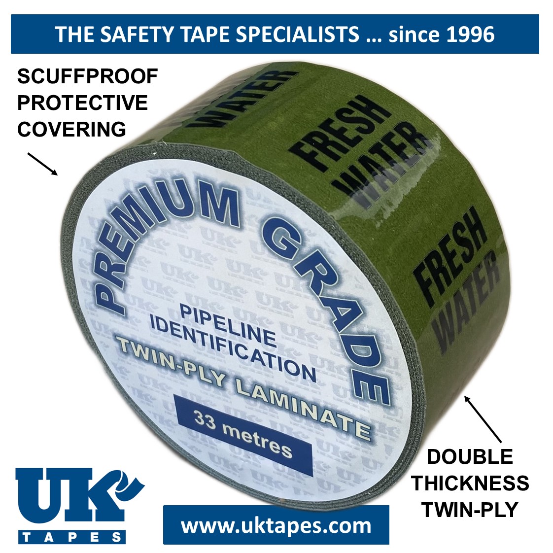 FRESH WATER Pipe Marking Tape