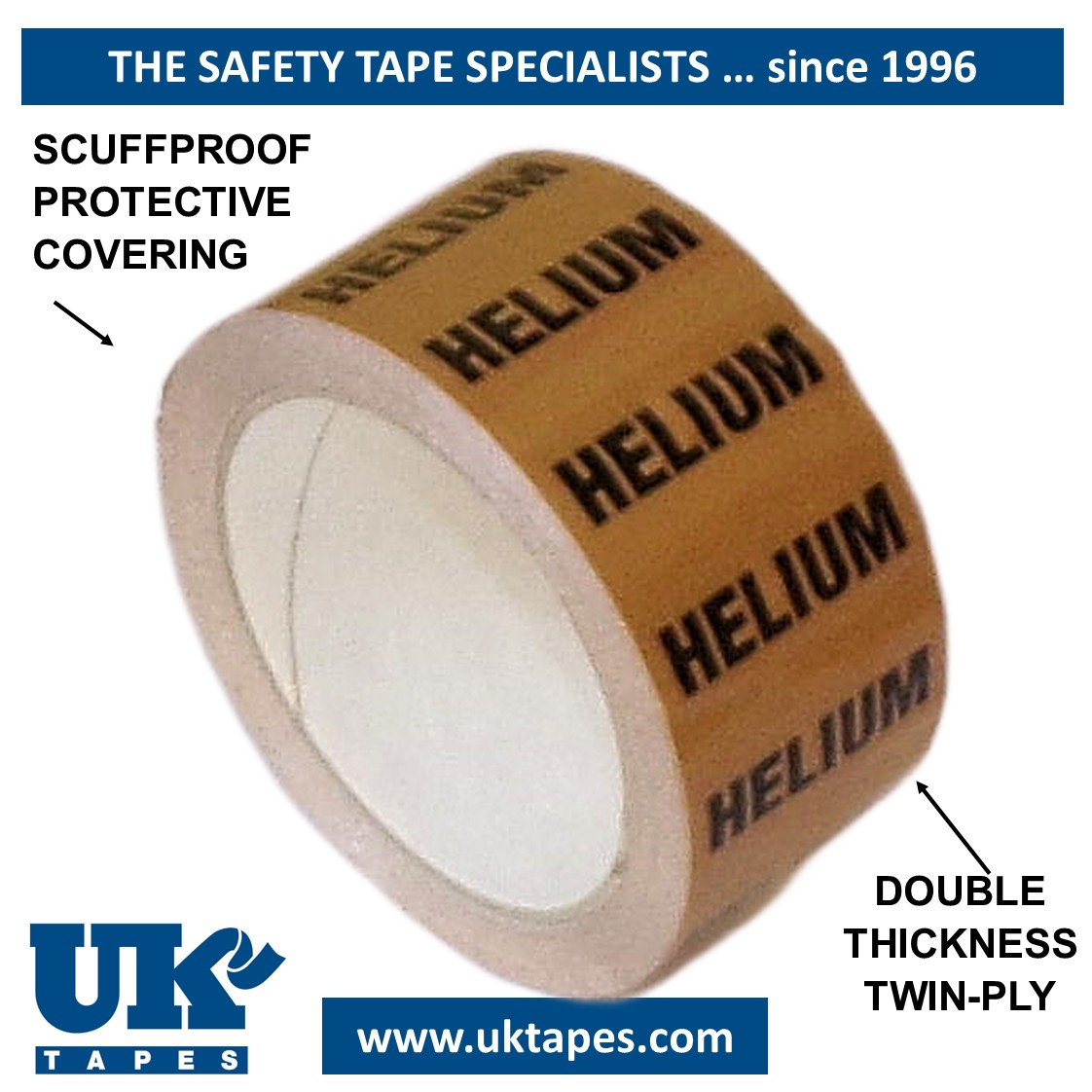 HELIUM Pipe Marking Tape