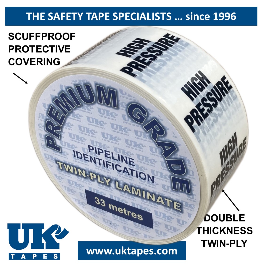 HIGH PRESSURE Pipe Marking Tape