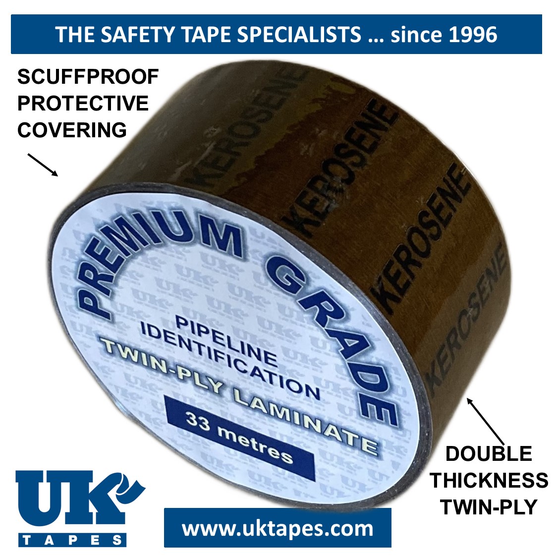 KEROSENE Pipe Marking Tape