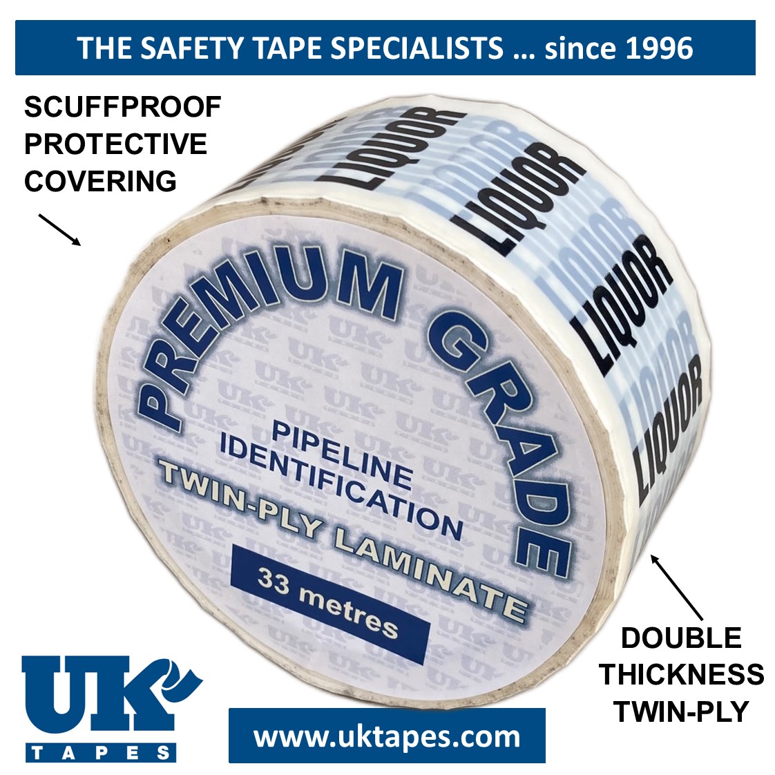 LIQUOR Pipe Marking Tape