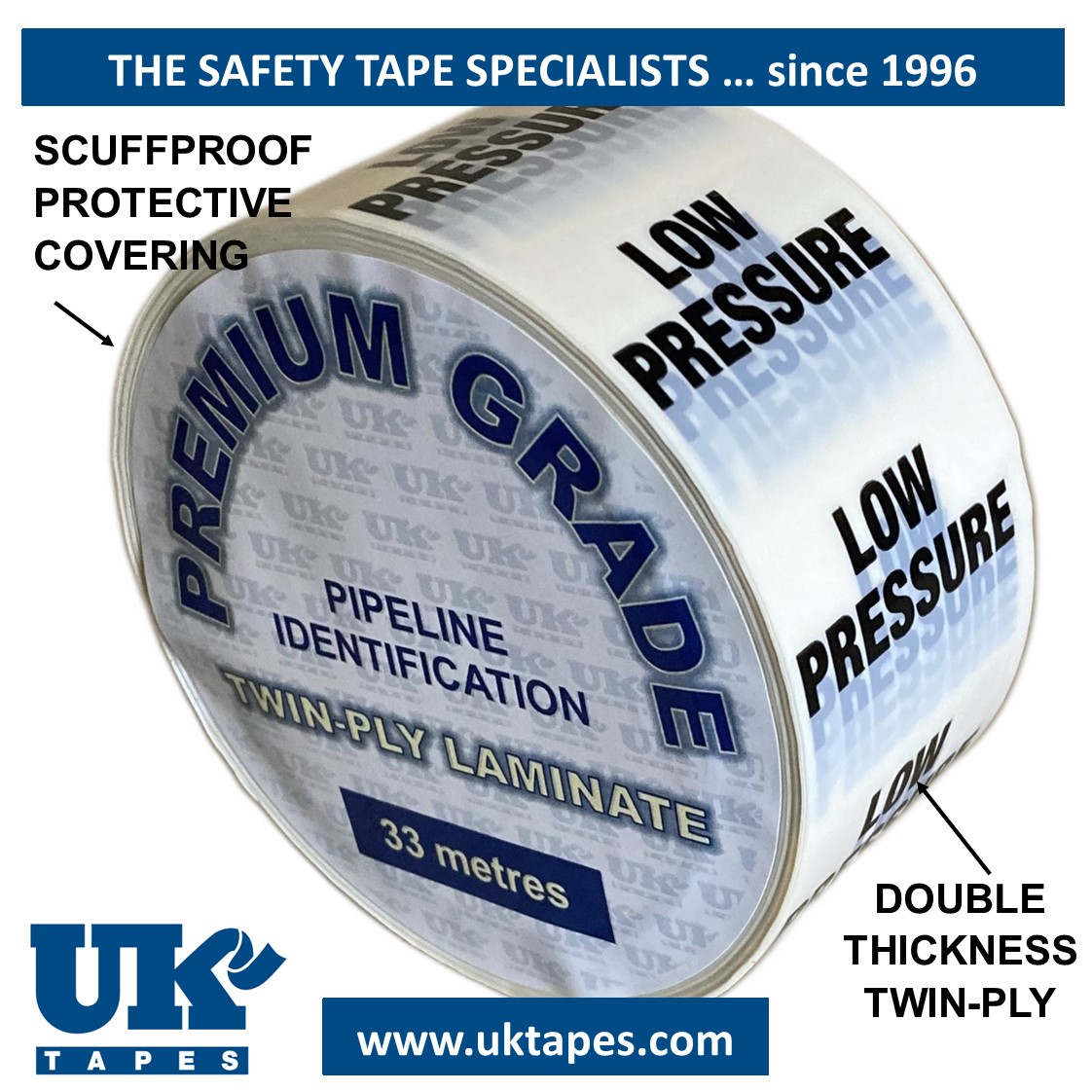 LOW PRESSURE Pipe Marking Tape
