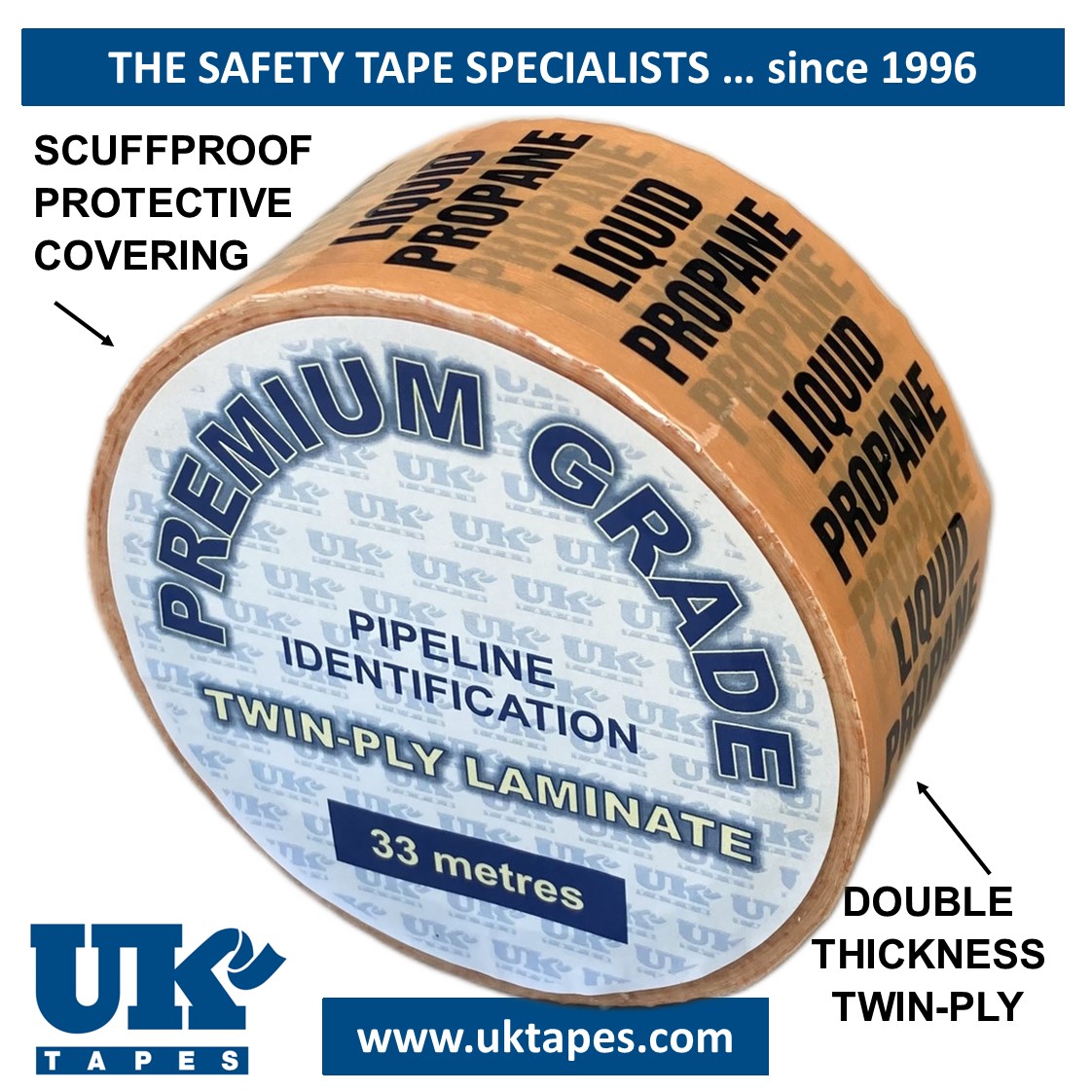 LIQUID PROPANE Pipe Marking Tape